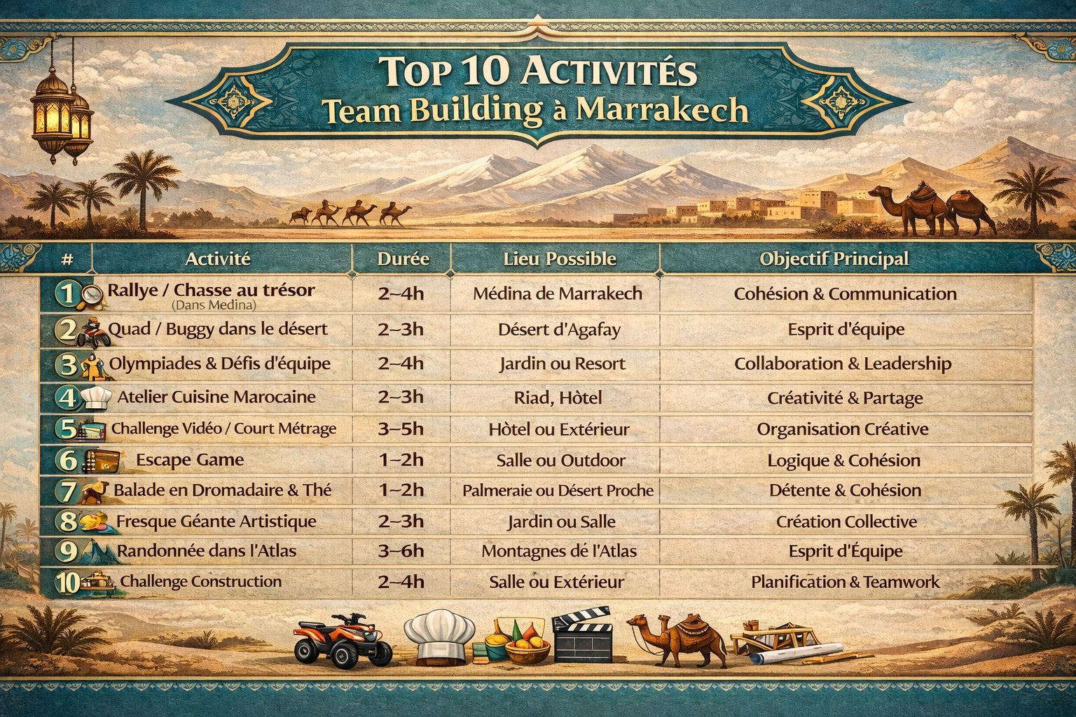 Team building marrakech